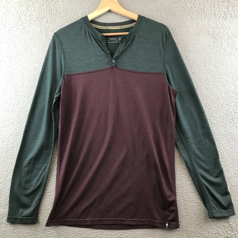 Smartwool Men‎ Merino Sport 150 Long Sleeve Henley size small